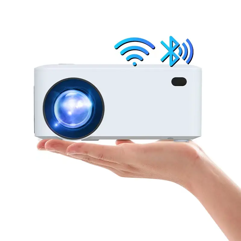 Aokang สมาร์ทแอนดรอยด์พกพา Pico proyector โทรศัพท์มือถือ WiFi โปรเจคเตอร์วิดีโอโปรเจคเตอร์ LCD 3D สั้นโยนมินิบีมเมอร์ En โปรเจคเตอร์4K
