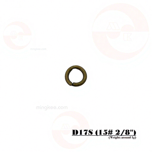 Anneau en fer MING KEE METAL 6 mm, porte-clés sans plomb/nickel, couleur anti-rouille, certifié ISO 9001/OEKO-TEX, accessoires pour sacs OEM/ODM - Product Image 1