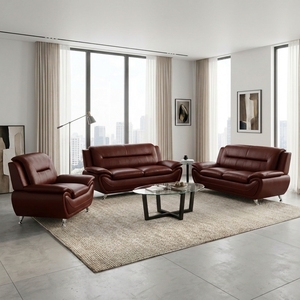 Ensemble de canapés de bureau professionnels de la marque Frank Manufacturer, design européen, mobilier commercial, canapés en cuir de luxe - Product Image 2