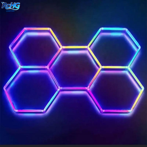 Lumières de plafond LED RGB de haute qualité pour fête, étanches, hexagonales, bricolage, nid d'abeilles pour application en atelier - Product Image 1