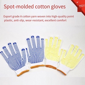 <strong>Glove</strong> PVC Dotted Cotton <strong>Gloves</strong> <strong>with</strong> Excellent <strong>Grip</strong> XL Size Customizable General Purpose Construction Work - Product Image 4