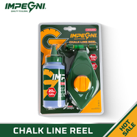 IMPEGNI Kit de 3 Enrouleurs de Ligne de Marquage Industrielle en Plastique DIY, 20 Mètres, Outil de Marquage, Poudre de Craie, Niveau de Ligne, OEM/ODM Personnalisable