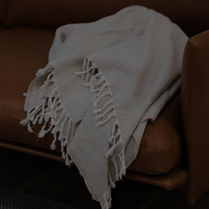 OEKO-TEX naturel 100% lin queue <span class=keywords><strong>de</strong></span> cheval franges manta <span class=keywords><strong>de</strong></span> lino - Product Image 5