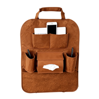 Sac de rangement personnalisable en feutre polyester pour dossier de siège de voiture, design unique, organisateur de dossier de siège auto pour SUV, camion, voyages quotidiens