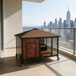 Nichoir extérieur en bois de cèdre - Arôme naturel qui repousse les puces pour le confort des animaux de compagnie dans le jardin - Product Image 4