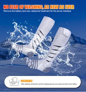 2024 New Winter Warm Unisex Foot Warmer Outdoor Sports Heated 3setting Temperature Nice Color Socks