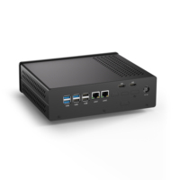 Mini PC Industrial Intel Ultra 5-135H con NPU de 11 TOPS para IA, 2 Puertos LAN de 2.5G, Doble Salida HD Tipo-C, Doble M.2 NVMe + 2.5" SATA, DDR5 SSD