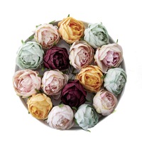 Bunga Peony Sutra Buatan Warna Kuning Merah Ungu Biru Ukuran 8*6cm, untuk Dekorasi Rumah, Pernikahan, Hari Valentine, Wisuda, Tahun Baru, Gaya Modern