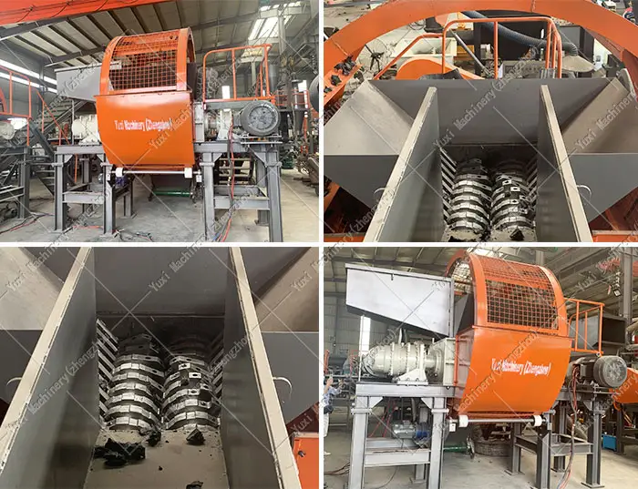 Waste Large Rubber Tyre Recycling Equipment Prices Scrap Small Tire Shredder Machine