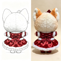 Poupée en peluche Sweet Lolita, jouet en peluche à habiller, figurine de dessin animé personnalisée, conception OEM et sur mesure disponible