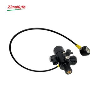 Regulador de Presión de Buceo para Cilindro de Gas Sumergible 4500psi 300Bar con Manómetro Luminoso, Herramientas Neumáticas, Válvula Reductora - Product Image 2