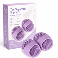 Exerciceur d'orteils pour femmes et sandales – Soutien de la voûte plantaire, massage des pieds, séparateur d'orteils, entraînement de l'alignement des jambes, relaxation et équilibre