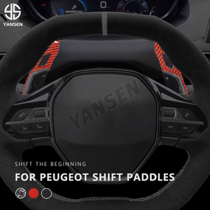 Pour <span class=keywords><strong>Peugeot</strong></span> 208 308 508 <span class=keywords><strong>2008</strong></span> 3008 5008 GTi SW <span class=keywords><strong>Allure</strong></span> 2 pièces, palettes de changement de vitesse sportives en ABS, <span class=keywords><strong>accessoires</strong></span> de modification intérieure - Product Image 3