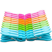 Prix usine 24 pièces Pack pinces à linge à linge pour serviettes chaussettes Clips pour drap de lit cintres supports Clip épingle à linge fournitures pour la maison