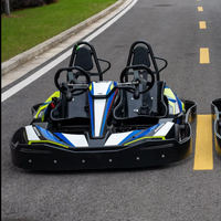 Kart à pédales tout-terrain à essence pour adultes, deux places, moteur GX160/GX200/GX270, 200cc, vitesse maximale 60 km/h, transmission par chaîne