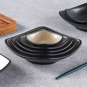 จานเมลามีนสีดำแบบญี่ปุ่นสำหรับร้านอาหารจานเล็กอาหารเรียกน้ำย่อยไม่แตกขายทั้งหมด - Product Image 6
