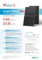 Panneau solaire monocristallin bifacial double vitrage de type N I-TOPCon Trina TSM-NEG21C.20 715w 720w 725w 730w 735w 740w