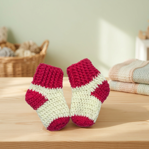 Calcetines de Bebé Tejidos Hechos en Taiwán, Grosor Estándar, Cálidos y Suaves, Calcetines Diarios para Bebés - Product Image 1