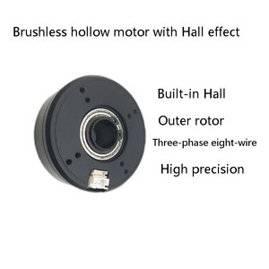 BM 3000rpm 24V 짐벌 DC 관통 구멍 모터 외부 3D 광고 드론 ROHS 가정용 방수 중공 브러시리스 모터 - Product Image 2