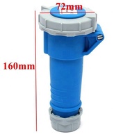 Adaptateur d'alimentation pour l'industrie aéronautique, prise triphasée 230V, connecteur rapide étanche mâle-femelle, contact en cuivre, nylon IP44