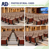 Sièges d'auditorium publics commerciaux, chaise d'auditorium ergonomique avec tablette d'écriture pour écoles, universités et salles d'assemblée