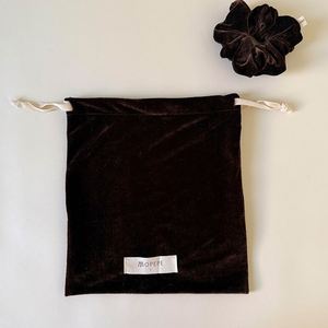 High-quality Soft Gift Packaging Dust Bag Customized Logo Printing Velvet <b>Drawstring</b> Bag - Product Image 2