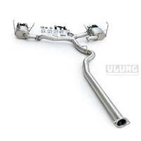 Sistema de Escape Trasero con Válvula Remota de Acero Inoxidable T304 para Subaru Impreza WRX GV GE Sedán 2.5T 2007-2014, Tubo de Alto Rendimiento