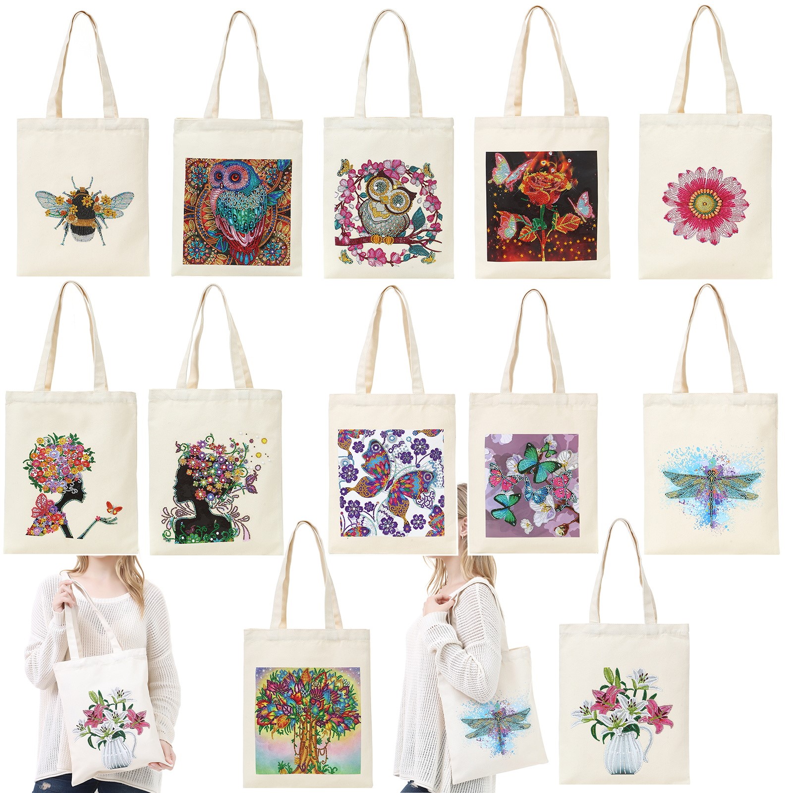 Полный вариантов дизайна; Новинка diy Алмазная просверленные женская сумка