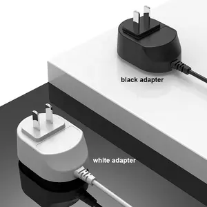 Tiongkok Shenzhen 220V Ke 110V Adaptor Daya Luar Ruang Multi Negara Hitam Tahan Air 12V 4A Adaptor Dinding