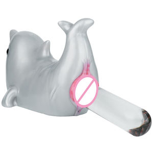 Masturbador masculino con forma <span class=keywords><strong>de</strong></span> delfín <span class=keywords><strong>de</strong></span> doble canal, juguete sexual realista, Vagina, Animal, coño, hombre, Stroker, FantasyOnahole - Product Image 3