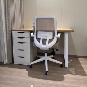 Escritorio y mesa de ordenador de estudio de escritura de muebles de oficina de madera para el hogar moderno con cajones - Product Image 3