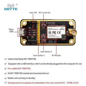บอร์ดทดสอบ Ebyte E07-900MBL-01 อินเทอร์เฟซ USB E07-900M10S ชุดประเมินผลการพัฒนาโมดูลไร้สาย CC1101 SMD - Product Image 3