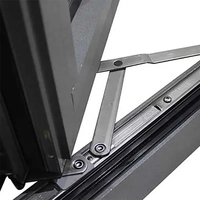 Ventanas de Aluminio Personalizadas con Doble Acristalamiento, Antirrobo, Diseño Moderno y Simple, Marco Estrecho, Ventanas Abatibles para Balcón