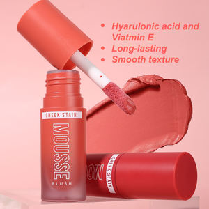 Fard à joues liquide mat en <span class=keywords><strong>mousse</strong></span> à haute pigmentation personnalisé à la marque privée, à base d'acide hyaluronique naturel, végan - Product Image 2