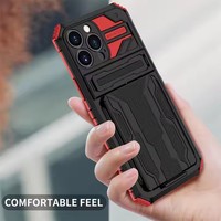 Étui de support d'armure antichoc de soldat de la série Defender avec fente pour carte pour iPhone 16 15 Pro Max 14 13 12 7 8 Plus étuis de téléphone portable