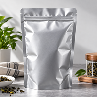 ECO Factory OEM/ODM Zilveren Aluminiumfolie Zakjes Staande Zipzakjes met Sluiting voor Droge Fruitverpakkingen Groothandel