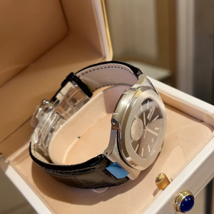 Montre pour homme de haute qualité, originale, élégante, simple, de style professionnel, bracelet en cuir de luxe, étanche, mouvement mécanique, sport - Product Image 5