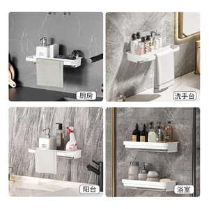 Fregadero de cocina, soporte de esponja Caddy <span class=keywords><strong>para</strong></span> estante, organizador de fregadero, dispensador de jabón, escurridor, accesorios, fregadero Caddy con <span class=keywords><strong>bandeja</strong></span> de drenaje - Product Image 6