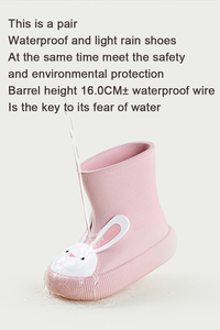Stivali da pioggia per bambini stivali da pioggia per bambini nuovi simpatici cartoni animati <span class=keywords><strong>scarpe</strong></span> da pioggia impermeabili per ragazzi e ragazze <span class=keywords><strong>scarpe</strong></span> in gomma antiscivolo - Product Image 5