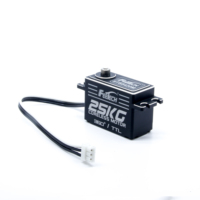 Programador de engranaje de Metal para el hogar inteligente, Robot Servo de perfil bajo para equipo Industrial IA, 7,4 V, 25KG, 0,1 s, alta velocidad, 360 grados