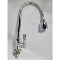 Robinet de cuisine classique à levier unique pour eau froide, en acier inoxydable finition chromée, à poser sur le plan, prix de gros usine