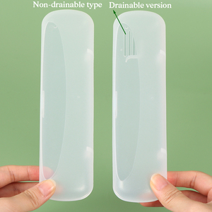 SUNSHING Custom PP PS Plastic Storage Containers Transparent Utensil Case Tooth <b>Brush</b> Box Packaging Travel Toothbrush Holder - Product Image 6