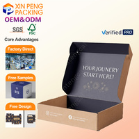 Boîte cadeau en papier kraft personnalisée de luxe avec fermeture magnétique, fenêtre, velours doux et dorure mate, modèle 2026 XP OEM Premium