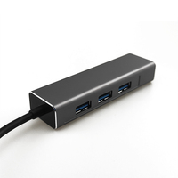 Adaptador de Red Ethernet con Logotipo Personalizado OEM ODM, USB C a USB 3.1 Hub, 10M 1000M Gigabit RJ45 LAN