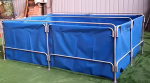 Réservoir d'eau extérieur supérieur: construction en toile de PVC pour piscines familiales durables et systèmes d'aquaculture efficaces - Product Image 2