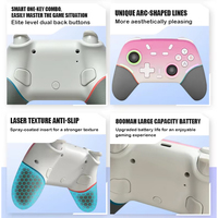 Manette de jeu sans fil L X9 avec éclairage RGB, contrôleur sans fil 2.4G BT pour téléphone mobile Android IOS NS/Mobile/PC, joystick de contrôle