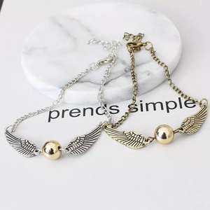 Joyería de película caliente Reliquias DE LA MUERTE Bronce antiguo Plata Golden <span class=keywords><strong>Snitch</strong></span> Pulsera Golden <span class=keywords><strong>Snitch</strong></span> Pulseras para Cosplay - Product Image 2