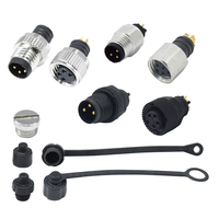 Conector Circular DIN M8 de 2-8 Pines, Macho, Montaje en Panel, Resistente al Agua, Enchufe para Cable, Fabricado por el Fabricante