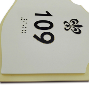 <span class=keywords><strong>Plaque</strong></span> <span class=keywords><strong>de</strong></span> <span class=keywords><strong>porte</strong></span> extérieure personnalisée en <span class=keywords><strong>laiton</strong></span> gravé, décorative, en aluminium 3D embossé - Product Image 2