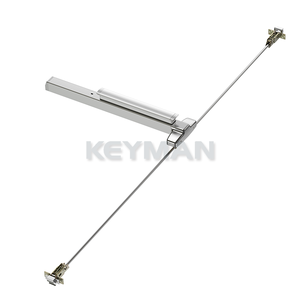 Cerradura de barra de empuje oculta KEYMAN, cerradura de barra de empuje de acero inoxidable, salida de emergencia oculta, cerradura de salida oculta de aluminio para puertas estrechas - Product Image 5